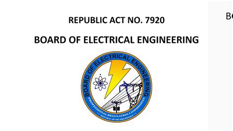 BOARD OF ELECTRICAL ENGINEERING .